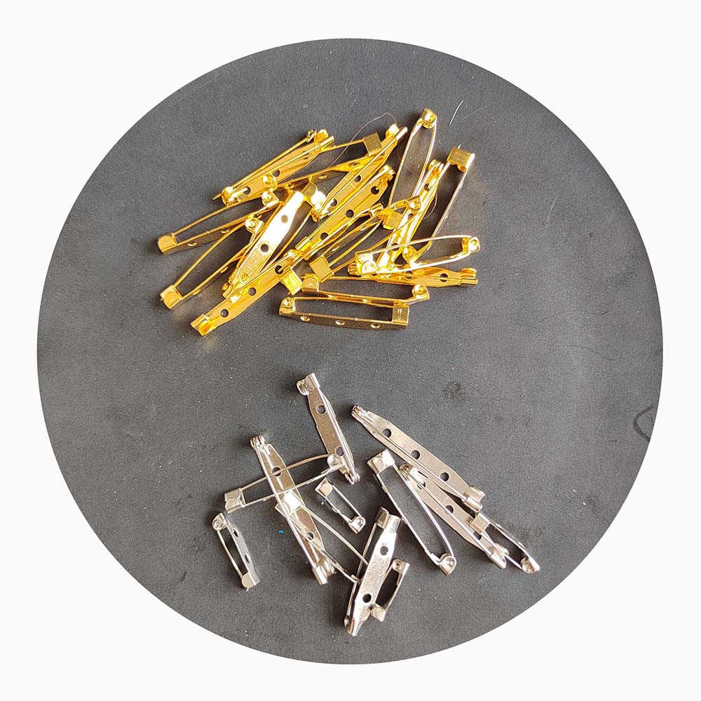 Brooch Base Back Bar Badge Holder Safe Lock Brooch Pins for DIY Brooch Jewelry Making Accessories