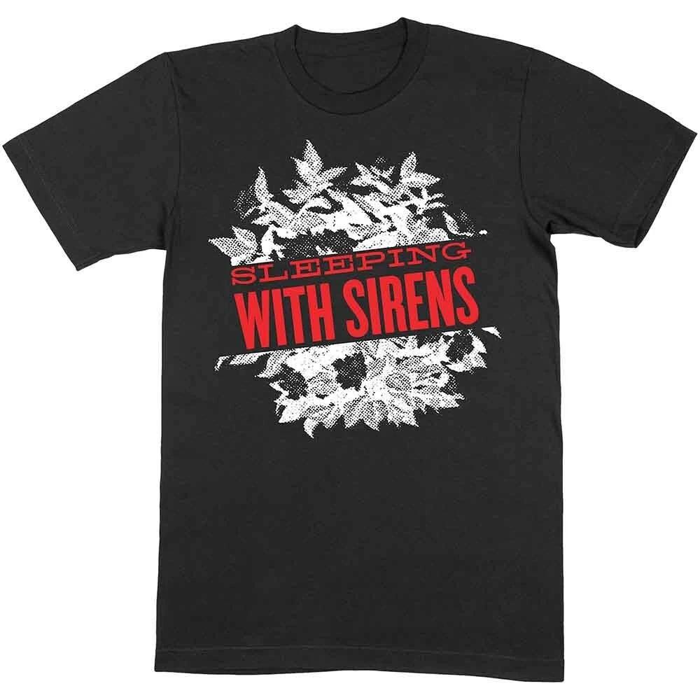 Черная футболка Sleeping With Sirens 'Floral' - НОВАЯ