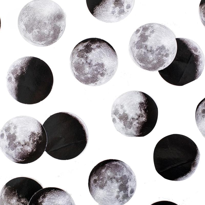45 Pcs/box Cute Creative Moon Mini Paper Sticker Decoration Diy Ablum Diary Scrapbooking Label Sticker Stationery School Supply