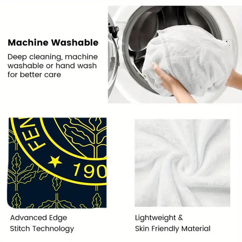 Fenerbahce Sports Club 2D Flat Pattern Flannel Blanket High quality All Seasons Warmth and Comfort Perfect for Christmas Gifts.NMT0928286