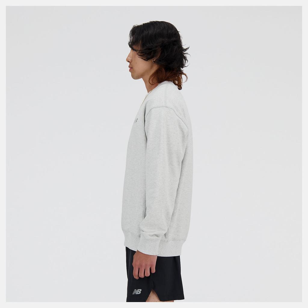 New Balance Athletics French Terry Sweatshirt Asia Sizing 'Ash Heather' Men's MT41506-AHH