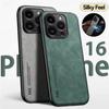 Luxury Leather Case For iPhone 16 15 14 11 13 12 Pro Max Mini XR 15 14 16 Plus Shockproof Cover For iPhone XS Max 8 7 SE Funda