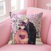 My HHappy MarriageE Anime Cushion Cover Natural Linen Pillow Case DoubleSided Print Decorative Sofa Pillowcase Home Decor Gift