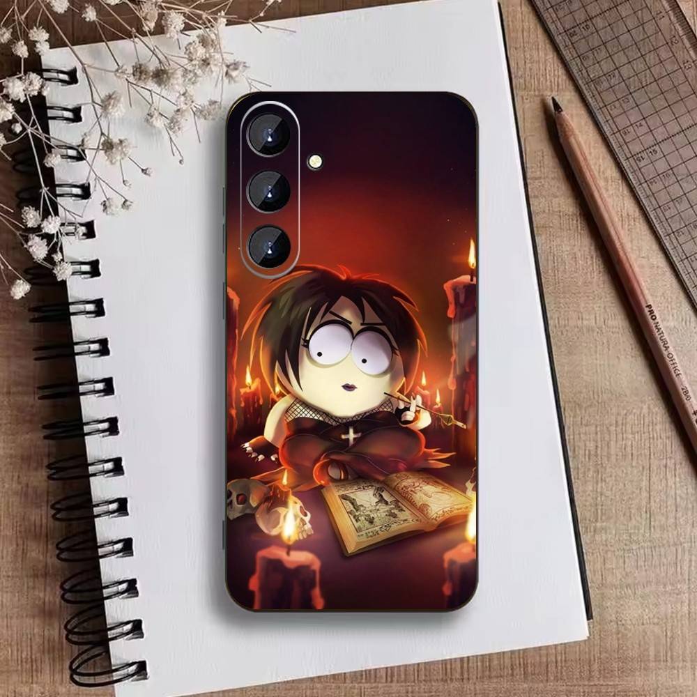 H-South P-Park Cartoon Phone Case For Samsung Galaxy A73,A21s,A22,A31,A52,A53,A71,A41Soft Black Shell