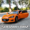 1/32 Модель спортивного автомобиля Subaru BRZ из сплава, Литой металлический игрушечный симулятор, Звук, Свет, Коллекционная серия, Подарок для детей