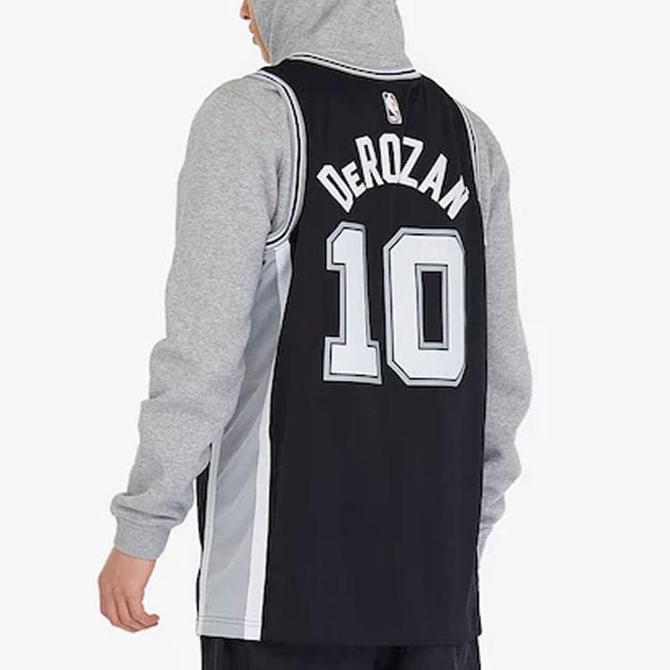 Nike NBA Swingman Jersey Icon Edition - Spurs DeRozan #10 баскетбольный жилет мужской топ черный 864509-018