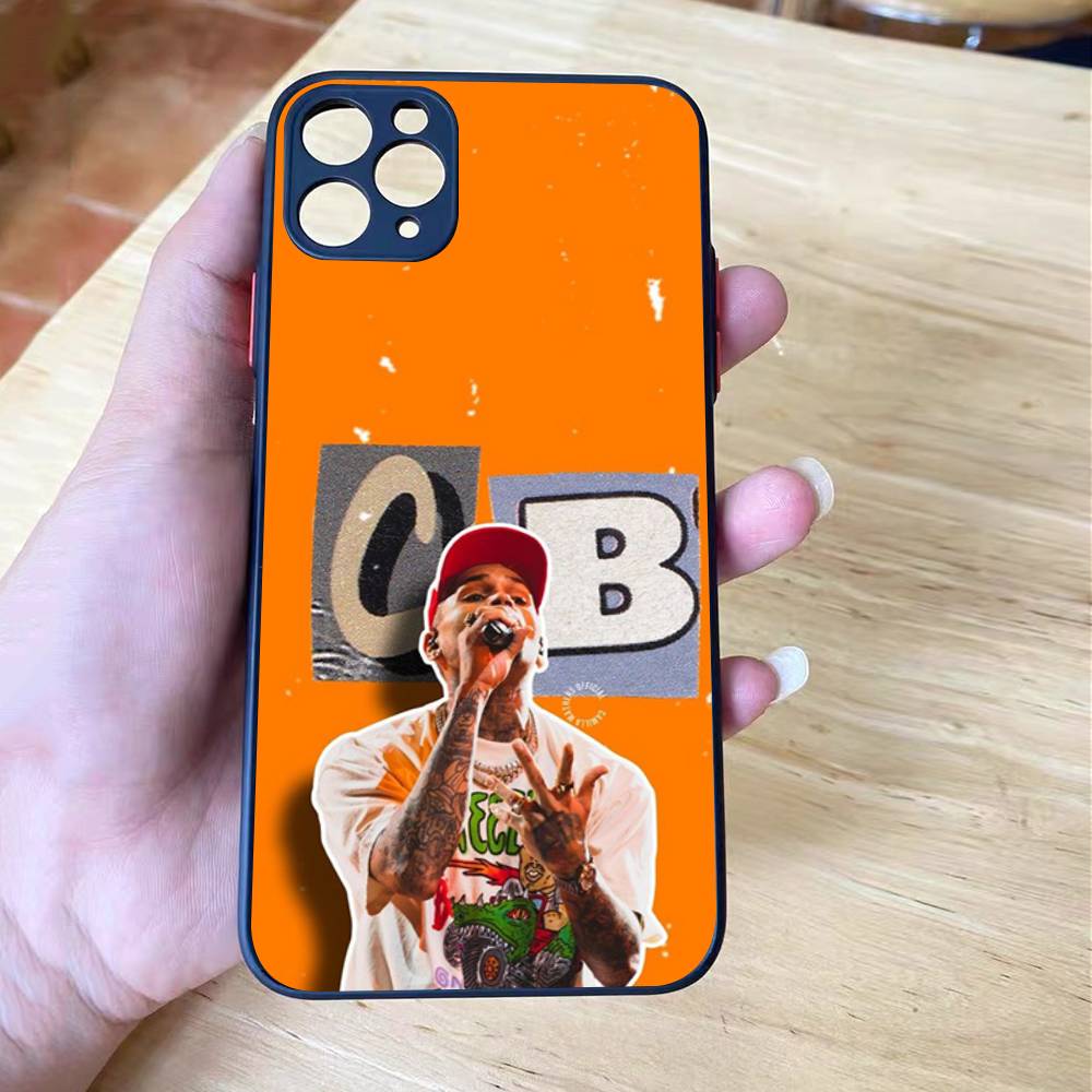 Чехол для телефона C-Chris Brown 11 с матовым покрытием для iPhone 16 15 14 11 12 13 Mini Pro Max X XR XS ударопрочный