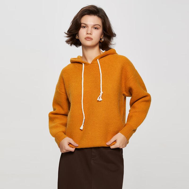 Women's Loose Hooded Knit Sweater