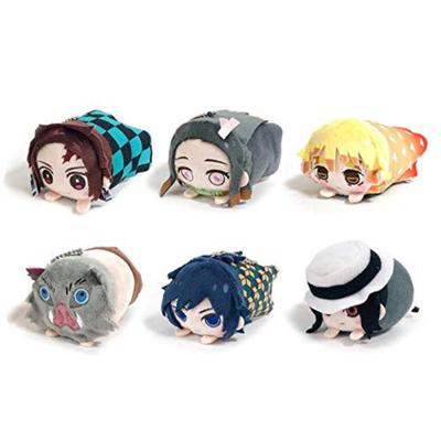 Убийца демонов: Коробка с плюшевым талисманом Kimetsu no Yaiba Mochikororin, 1 коробка, 6 штук, всего 6 видов