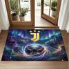 Juventus FC Design Crystal Velvet Rug Soft Decorative Mat for Bedroom Entrance