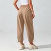 Women's High Waist Wide Leg Yoga Pants - Split Hem Tapered Joggers for Dance, Pilates, Fitness