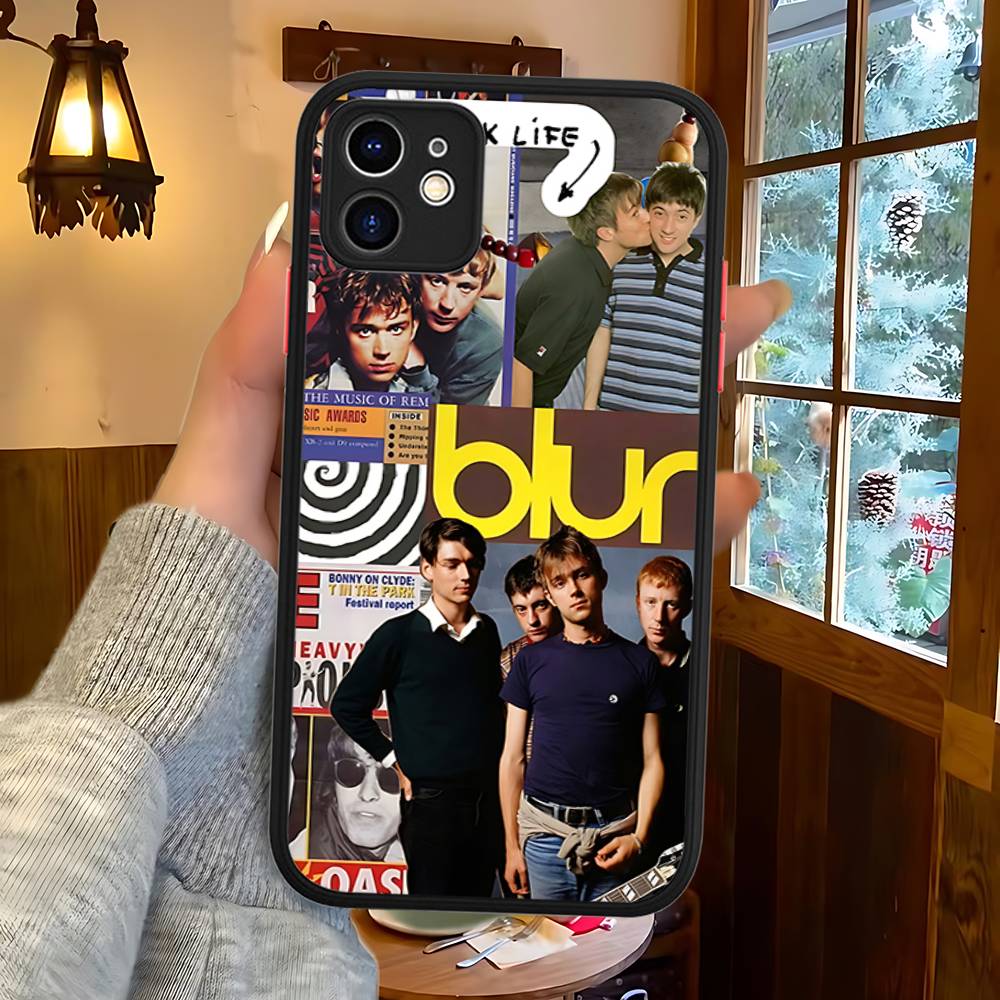 Rock Band B-Blur Matte Protective Case For IPhone 16 15 14 13 12 11 Pro Max X XS MAX Protection Case