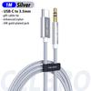 Usb Type C To 3.5mm Aux Audio Cable Headset Speaker Headphone Jack Adapter Car Aux for Samsung S20 Plus Note 20 S21 Ultra iphone 3