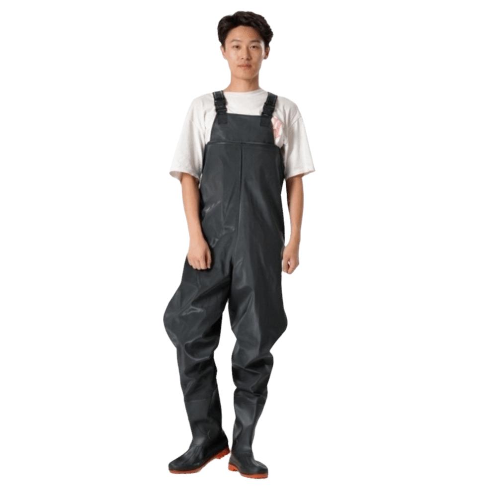 PVC Fishing Pants Waterproof Shoes Wader Set Outdoor Chest Waders Boots Men Women