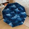 1 шт. Звездное небо Узор Звезды Дизайн Зонт Автоматическое Открытие и Закрытие Зонт, Высококачественный Дорожный Зонт, Легкий и Портативный, -91