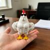3D-печатная фигурка мышечной курицы Забавная крутая статуэтка петуха в солнцезащитных очках Коллекционная статуэтка мускулистого петуха Настольное украшение для дома Офиса Исполнительного стола
