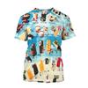 2025 Man T Shirt Ice Cream Graphic Tees Summer Short Sleeve 3d Women T-Shirts Fashion Casual Crew Neck Kids Oversized Clothing