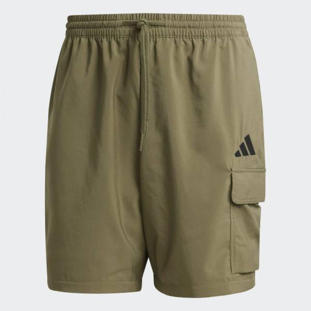 adidas Базовые шорты-чиносы Повседневные тканые брюки-карго Хаки
