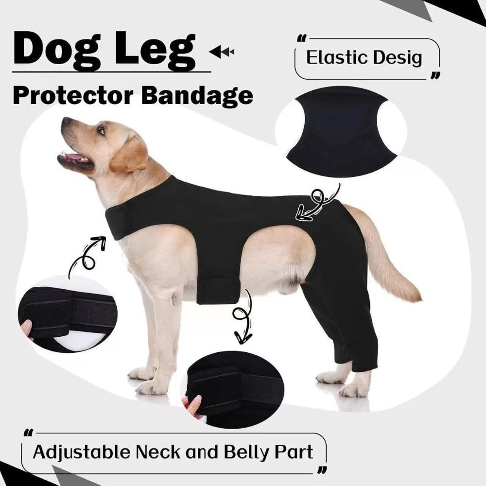 Adjustable Dog Leg Rehabilitation Suit Breathable Dog Knee Brace  Wound Protection