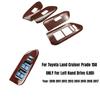 For Toyota Land Cruiser Prado FJ150 2010-2017 Accessories Car Window Glass button lifting switch Sticker Cover Silver/Wood Grain