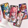 Case For Samsung Galaxy A50 A70 A30 A20s A20e A10 A40 A10s A10e M52 M51 M31 M30s M21 Black Phone Cover Genshin Impact