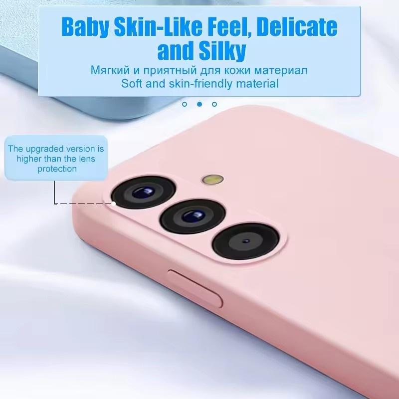 Мягкий защитный чехол для камеры Samsung Galaxy A05 A15 A25 A35 A55 5G жидкий силиконовый чехол для пар A 15 4G A55 A25 Global