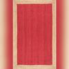Aizza Trends Indian Handmade Braided Inner Red Natural Jute Area Rug- Jute Rug- Dining Room- Living Room