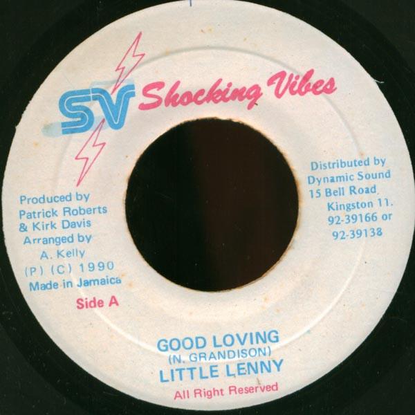 7-дюймовая пластинка LITTLE LENNY Good Loving NONE Shocking Vibes 1990 Ямайка Регги Ска Даб Б/у