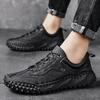 Men's Handmade Casual Leather Shoes Large Size 39-46