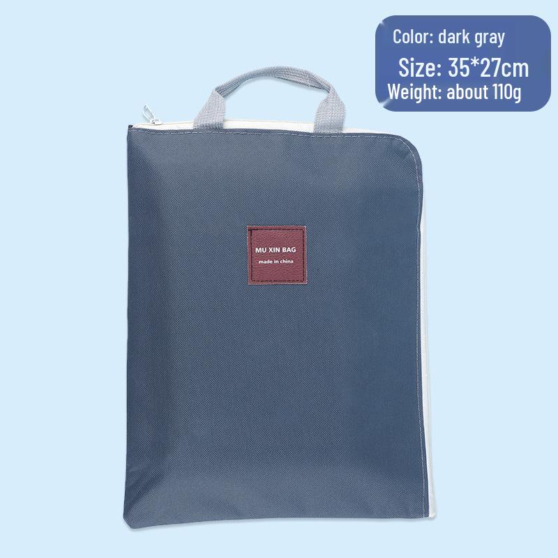 Многофункциональная большая холщовая сумка для хранения формата А4 на молнии и с ручками