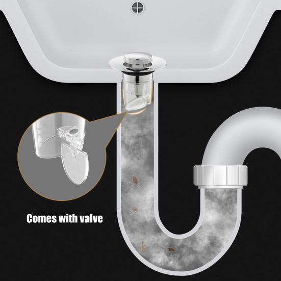 Стопор для умывальника Push-Type Design Bouncing Core Technology Stopper для предотвращения повреждения водой Home Cream Cover