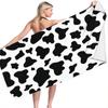 Cow Pattern Series Beach Towel Microfiber Reversible Velvet Swimming Towel Versatile Square Towel Beach Towel