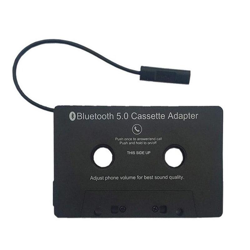 Универсальный кассетный адаптер Bluetooth 5.0, конвертер, автомобильная аудиокассета для стерео музыки, адаптер для кассеты с микрофоном