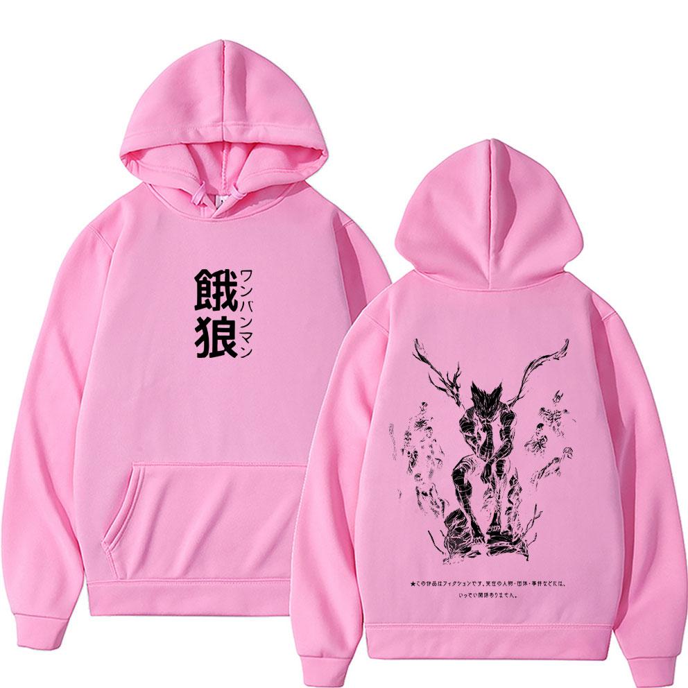 Japanese Anime One Punch Man Garou Print Hoodie Unisex Fashion Oversized Hooded Sweatshirt Male Casual Fleece Cotton Pullover