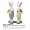 Creative Bunny Figurine Hand-painted Standing Pose Create