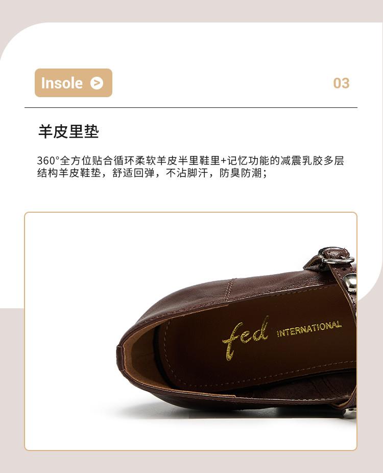 Hand held pattern top layer cowhide 26 spring new item retro genuine leather versatile coarse follow-up shoes fashion Mary Jane shoes women