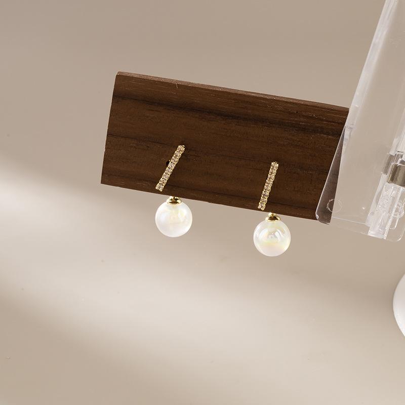 Роскошный модный кулон с искусственным жемчугом, элегантная спираль от комаров, без пирсинга, со стразами, зажим для ушей, женский