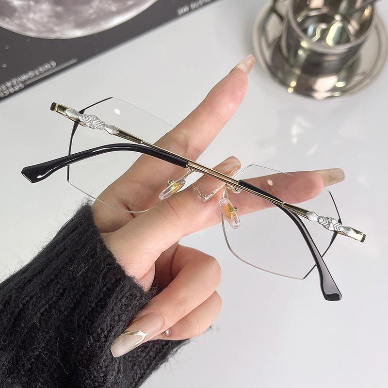 Премиальные безободковые очки для чтения с защитой от синего света: Сверхлегкие, Модные, Высокой четкости, С защитой от усталости для пресбиопии