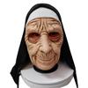 Half-face mask Halloween character cosplay prop new product old man old lady latex character mask headgear