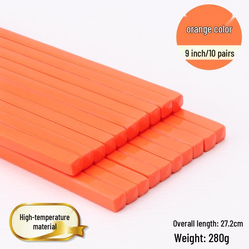 Colorful Disinfected Melamine Chopsticks for Hotels, Restaurants, and Fast Food