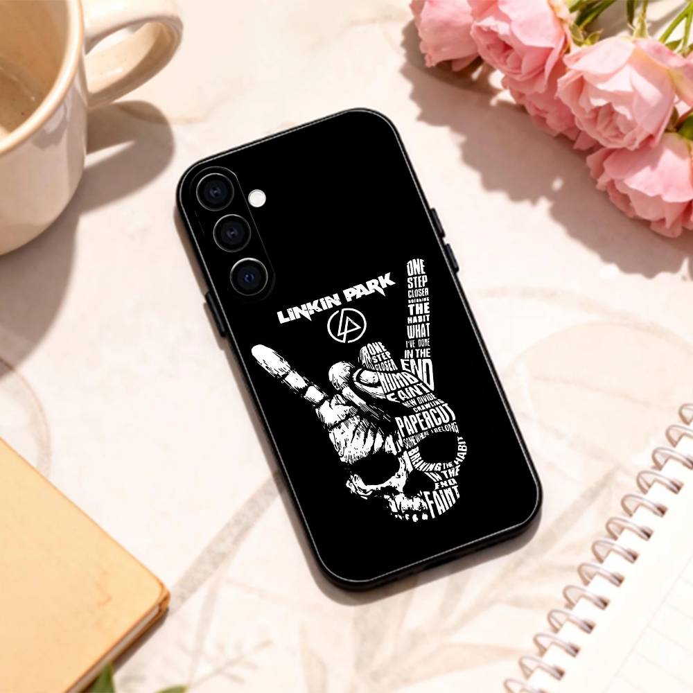 New Metal L-Linkin Park phone Case For Samsung Galaxy A73,A72,A71,A70,A53,A52,A51,Others Soft Black Shell