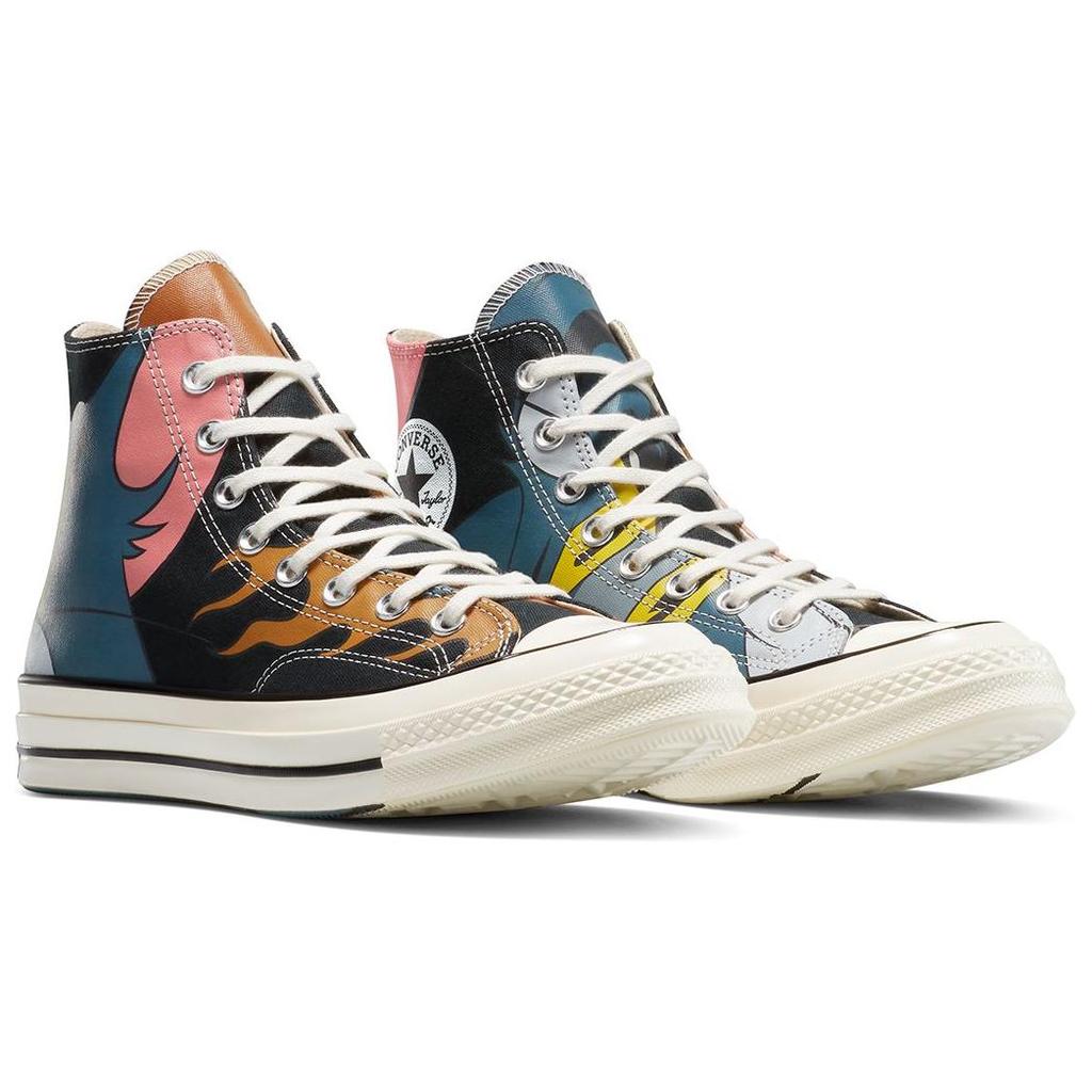 Tom & Jerry X Converse CHUCK TAYLOR Comfortable and Versatile High-Top Canvas Shoes for Men In Black and Brown