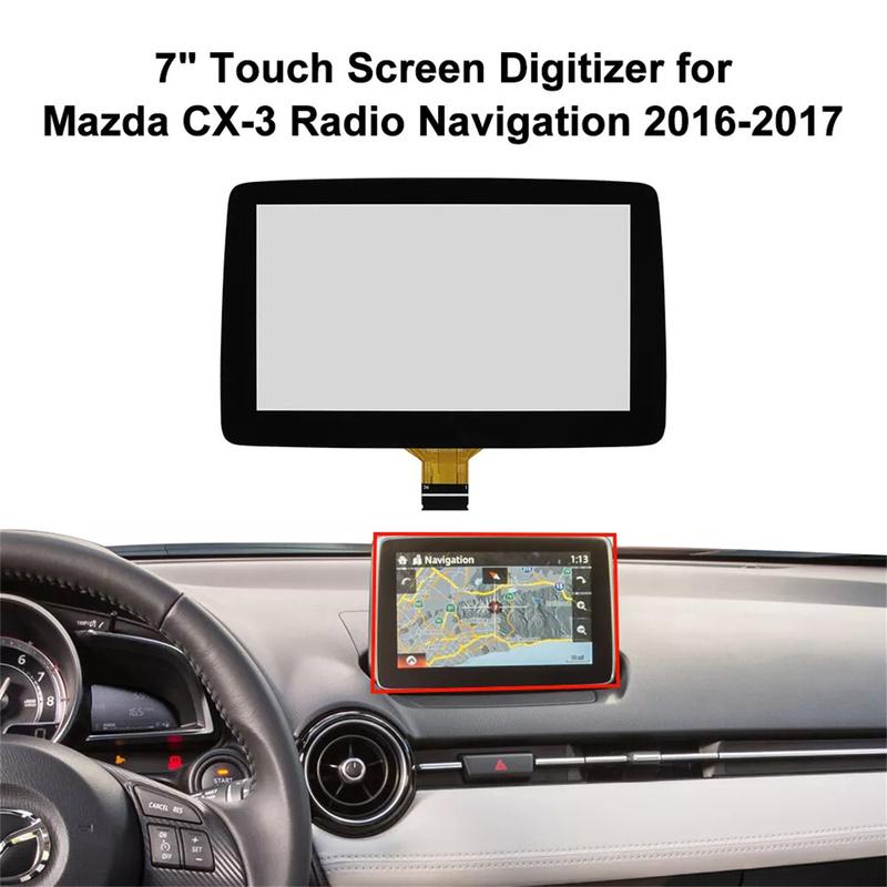 7" Glass Touch Screen Digitizer Panel TM070RDZ38 for Mazda 3 CX-3 MX-5 Radio Navigation 2014-19 BHP1611J0D K40005A29F ND1F611J0