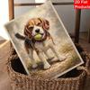 Pearl painting diy sticky diamond creative beagle dog with tennis ball diamond painting kit living room hanging painting