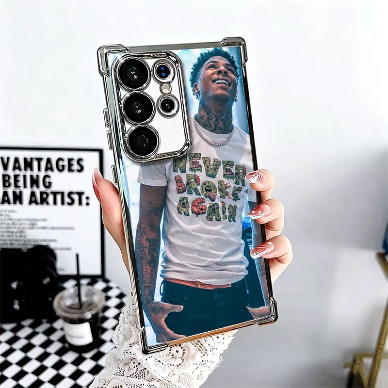 Rapper YoungBoy Plating Phone Case For Samsung Galaxy S24 S25 FE S26 Edge S23 Ultra S22 S21 Plus S20 Anti-Fall Airabag Cover