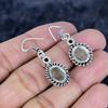 Prehnite, Peridot Gemstone 925 Sterling Silver Jewelry Earring 1.58" MM-3465