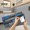 Removable Industrial Style Wall Paper 6Pcs Vintage Faux Stone Self?Adhesive Tiles, Waterproof Oil?Proof Backsplash Easy Clean Stickers Sticker,