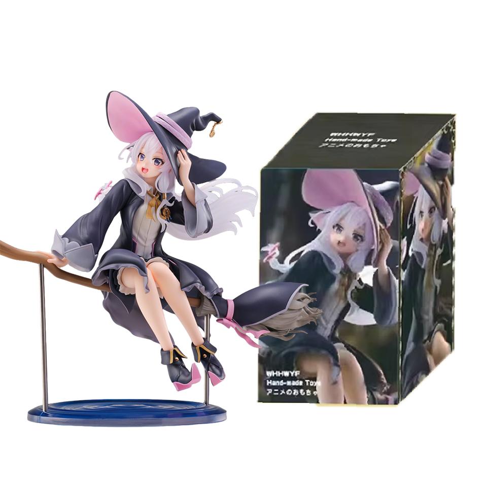 20см Аниме Странствующая Ведьма: Фигурка Путешествие Элейны Элейна Платье Ведьмы Сидячая Поза Фигурка Действия ПВХ Модель Коллекция