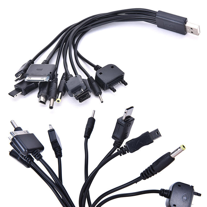 10 в 1 USB универсальный многофункциональный USB-кабель для зарядки сотового телефона