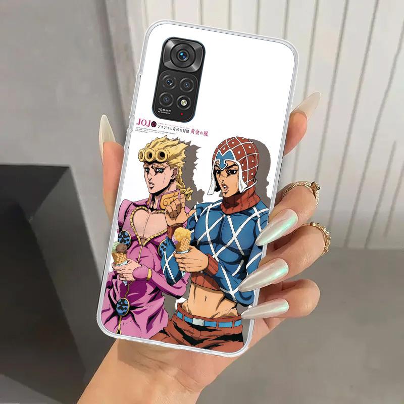 Чехол для телефона JoJo's Bizarre Adventure Golden Wind для Xiaomi Redmi Note 15 14 14S 13 12S 12 Pro 11S 11 Plus 11T 11E 10S Мягкий Funda P